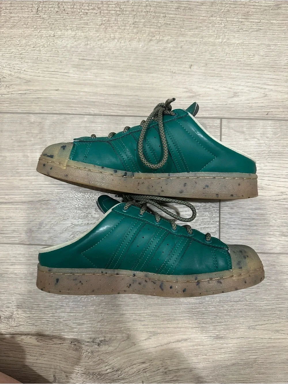 Adidas Superstar Mule ‘Plant and Grow’ in Collegiate Green slip on vegan